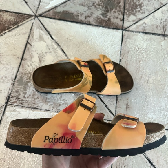 Papillio by Birkenstock Buckle Tie Dye Orange Sandals Size 39 Us 8.5 - Picture 8 of 13